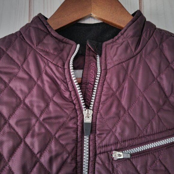 Obermeyer Women’s Quilted Zip-up Jacket, Sz 6, Burgundy, Cozy, Warm Fall Coat - Picture 3 of 9